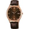 Orient Orologio orient donna al quarzo analogico da polso watch pelle quartz datario