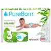 PureBorn 28 Pannolini Taglia 3 (5-8 kg), Ipoallergenico, Ultra assorbente, Pannolini 4-7mesi, Dermatologicamente testato, Protezione completa, pannolino di alta qualità naturali bambù