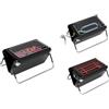 DCG srl Bistecchiera Barbecue Elettrica Carbone Gas 3 in 1 in Acciaio 1800 Watt DCG