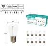 Lampadina Led 1W E27 Luce Calda Naturale Fredda 3000k 4000k 6400k Set da 10 pz