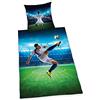 Herding Young Collection Set di Set Copripiumino singolo e federa a tema calcio,