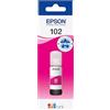 Epson EcoTank, Serie 102, Flacone Inchiostro per Stampanti EcoTank, Single Pack 1 Colore (Magenta), 70 ml, Inchiostri Dye e Pigmentati