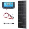 VEVOR Kit Pannello Solare Monocristallino 100 W con Regolatore di Carica, Kit di Pannello Fotovoltaico Monocristallino 12 V Impermeabile IP68 per Casa, Camper, Barca, Off-Grid, Pannelli Fotovoltaici