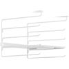 Avilia Appendi Tazze Sottomobile con Ripiano e Ganci per Piatti - Metallo, Bianco, 22.5x30x26cm
