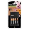 Duracell Hi-Speed Advance Charger con 4 batterie ricaricabili (2 AA + 2 AAA)