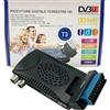 Decoder T3 2024 Digitale Terrestre DVB-T3 Scart pieghevole hdmi usb full HD 180