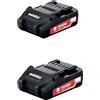 Metabo Kit Batteria 2x 1,5Ah 18V