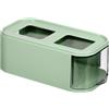 uxcell Desktop Stoccaggio Cassetto,Plastica Impilabile per Ufficio,Verde