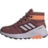 adidas Unisex - Bambini Terrex Trailmaker Mid Rain.RDY Hiking Shoes, Burgundy/Silver Dawn/Amber Tint, 31 1/2 EU