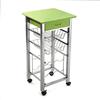 Senza Marca/Generico Versa Leicester Carrello da cucina e Portabottiglie con ruote, cassetti e portab