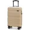 WITTCHEN COMODO Line Set di valigie Valigia da viaggio Bagaglio rigido in ABS Lucchetto TSA Taglia (S+M+L) Beige