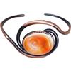 Ladymsardegna Bracciale rigido occhio di santa lucia montata su rame portafortuna MALOCCHIO