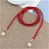 Cintura Da Donna Stile Cintura Color Caramello Con Catena In Corda Di Canapa ▼