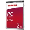 Toshiba L200 Hdwl120uzsva 2.5´´ 2tb Hdd Trasparente 2.5´´