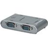 ‎Manhattan Manhattan USB-A to 4x Serial Port Converter, Male to Male, Serial/RS232, MosChip