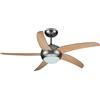 DCG VENTILATORE A SOFFITTO DCG VECRD54TL 5 PALE CON TELECOMANDO DIAMETRO 130CM
