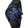 Sector Orologio Uomo SECTOR 670 R3253540008 Multifunzione Acciaio Mesh Nero Blu