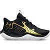 Under Armour UA Jet '23, Scarpa da Basket Unisex - Adulto, Black Bubble Peach White, 43 EU
