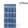 Kmtstyle Organizzatore da appendere con 16 tasche organizer da parete multiuso scarpiera