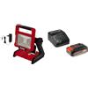 Einhell Torcia a Batteria Te-Cl 18/2000 Liac - Solo Power X-Change (Ioni di Litio, 18 V, Testata Orientabile, Funzionamento Ibrido) + 2,5 Ah Power X-Change Batteria