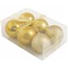 Galileo Casa 2411398 Palle di Natale, Oro, Plastica, 6x6x0.1 cm