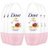 Dove x6 Dove, deodorante roll-on antitraspirante Go Fresh al melograno, 48h, 50 ml