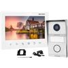 Hikvision Kit videocitofono 2 fili Hikvision Monitor 7"Intercom monofamiliare 2mpx KIS101