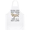 Gift Base Dietro Ogni Grande Persona C'è Un Grande Geco Grembiule Da Cucina Divertente