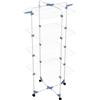 Gimi Stendino Verticale Modular 4 Livelli 71×71×169 cm Resistente con Ruote Portatile