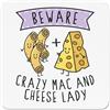 Gift Base Beware Pazzo Mac E Formaggio Donna Frigo Magnete Scherzo Divertente Cibo Amante