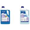 SANITEC igiene sicura Washdet Detergente Liquido per Bucato a Mano e in Lavatrice Bianchi e Colorati Orchidea Blu 5,1 kg & Softdet Additivo Ammorbidente Profumato Igienizzante per Lavaggio a Mano e in Lavatrice
