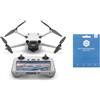 DJI Mini 3 Pro (Versione DJI Smart RC) - Drone leggera e pieghevole, Con pacchetto Care Refresh 1 anno, Video 4k/60fps, 48MP, 34min di volo, Peso inferiore a 249g, Per principianti ambiziosi, Grigio