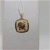 CIONDOLO MEDAGLIA ZODIACO SEGNO ZODIACALE LEONE IN ORO GIALLO 18KT 1,1 GR.