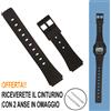 Ricambio Cinturino Orologio 18mm Nero Casio F91W F-91W F-91W-1YER Altri Orologi
