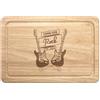 Gift Base Lungo Live Rock N Roll Chitarra Elettrica Rettangolare Tagliere di Legno -