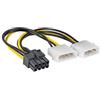 AKYGA AK-CA-29 - Cavo adattatore Molex a PCI-E 8 pin femmina, 15 cm