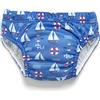 Pss! - Pannolino per Bambini per l'Acqua - Modello Sailboat - Per Bambini da 3 a 8 kg - Taglia L - Unisex - Design Multicolore -Assorbente e Riutilizzabile -Impermeabile e Confortevole - 1 Pièce