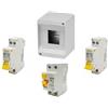 tot KIT CENTRALINO DIFFERENZIALE SALVAVITA 16A+2 MAGNETOTERMICI 10A-16A 1M TOT