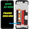 OPPO DISPLAY +TOUCH SCREEN +FRAME OPPO per A9 2020 CPH1937 CPH1939 SCHERMO VETRO NERO