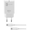 Cellularline USB-C Charger Kit 20W - USB-C to USB-C - iPad Pro (2018 or later) a