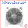 Termozeta Ventilatore Box Fan Tavolo Pavimento Timer Potente Silenzioso TERMOZETA tzwz07
