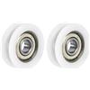uxcell U608ZZ 608 Nylon U Scanalatura Cuscinetti 8x30x10mm Sfera 2pz