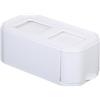 uxcell Scrivania Cassetto Organizer,Plastica Impilabile per Ufficio,Bianco