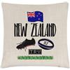 Gift Base Rugby Nuova Zelanda Lino Cuscino Cover - Divertente Lega Bandiera Inglese Sport