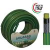 MADE IN ITALY TUBO RETINATO DA GIARDINO AQUASAN PLUS TUBO GIARDINO 4 STRATI 5/8" mm.15 X 25 MT