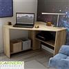 Garnero Arredamenti Scrivania ufficio angolare salvaspazio 80x80cm rovere design moderno NORMAN