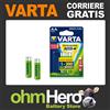 Varta Batteria Varta Ricaricabile Ready 2 Use AA stilo NiMH 2600mAh - Blister 4 pezzi