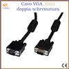 Cavo vga per monitor pc maschio maschio schermato doppia schermatura 30m 15 poli