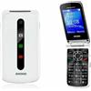 Brondi TELEFONO CELLULARE BRONDI PRESIDENT A CONCHIGLIA BIANCO TASTI GRANDI