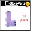 10 STRISCIA ADESIVO BIADESIVO INTERA STICKER SOSTITUZIONE BATTERIA PER IPHONE XS